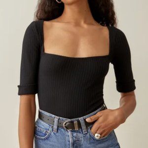 Reformation Leanne Top in Black - Size XS
